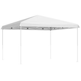 Instant Escape: 13x13 White Pop-Up Canopy with Adjustable Height & Carry Bag
