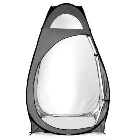 Portable Outdoor Pop-up Toilet Dressing Fitting Room Privacy Shelter Tent Dark Gray