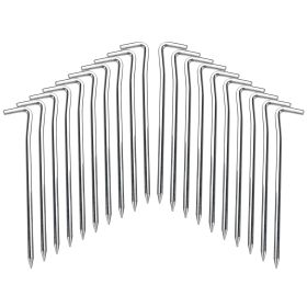 20PC 7inch Secure and stable, 7-shaped ground spikes, a must-have for outdoor tents. High-strength and windproof.