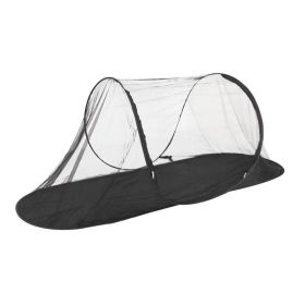 Portable Boat Type Outdoor Camping Mosquito Net Tent (Color: Black Bottom, Type: Tent)